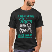 Ehlers Danlos Syndrome Awareness Wife Warrior Surv T-shirt (Voorkant)