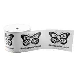 Ehlers-Danlos Syndrome Butterfly of Hope 3" Grosgrain Lint