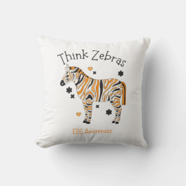 Ehlers Danlos Syndrome Cozy Zebra Throw Pillow Kussen