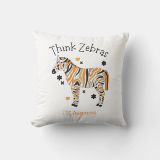 Ehlers Danlos Syndrome Cozy Zebra Throw Pillow Kussen