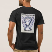 Ehlers-Danlos Syndrome (EDS) Awareness Ribbon T-sh T-shirt (Achterkant)