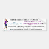 Ehlers Danlos Syndrome Gehandicapte Parking Bumpersticker (Voorkant)