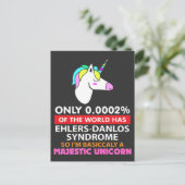 Ehlers Danlos Syndrome - Majestic Unicorn Briefkaart (Staand voorkant)