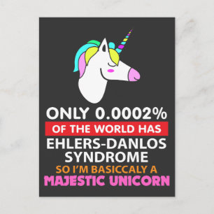 Ehlers Danlos Syndrome - Majestic Unicorn Briefkaart