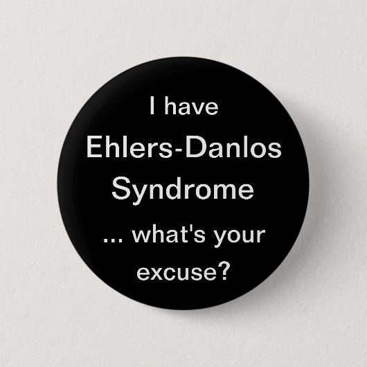 Ehlers Danlos Syndrome Ronde Button 5,7 Cm (Voorkant)