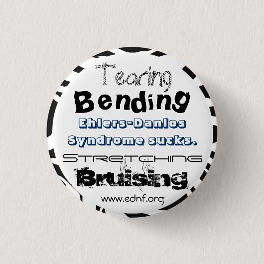 Ehlers-Danlos Syndrome Sucks. Ronde Button 3,2 Cm (Voorkant)