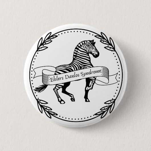 Ehlers Danlos Syndrome Warrior Ronde Button 5,7 Cm (Voorkant)