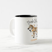 Ehlers Danlos Syndroom Bewustzijn Cute Zebra Mok (Voorkant links)