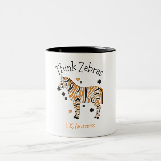 Ehlers Danlos Syndroom Bewustzijn Cute Zebra Mok (Center)
