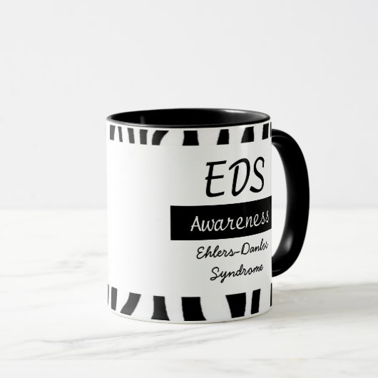 Ehlers-Danlos-syndroom EDS-bewustzijn Koffie-Mok Mok (Voorkant rechts)