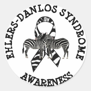 Ehlers-Danlos syndroom EDS Zebra STICKERS