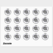 Ehlers-Danlos-syndroom Zebra-Sticker Ronde Sticker (Vel)