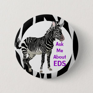 Ehlers-Danlos Vraag me naar EDS-bewustzijn Ronde Button 5,7 Cm