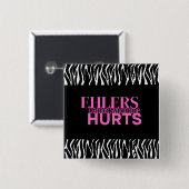 Ehlers Hurts Vierkante Button 5,1 Cm (Voorkant /achterkant)