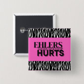 Ehlers Hurts Vierkante Button 5,1 Cm (Voorkant /achterkant)