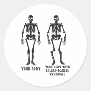 Ehlers - Uw lichaam met Ehlers Danlos Syndroom Awa Ronde Sticker