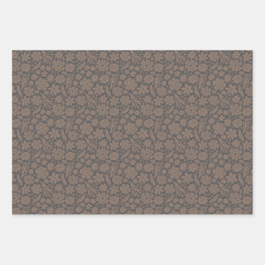 Ehpopoki Floral x 3 Inpakpapier Vel (Voorkant)