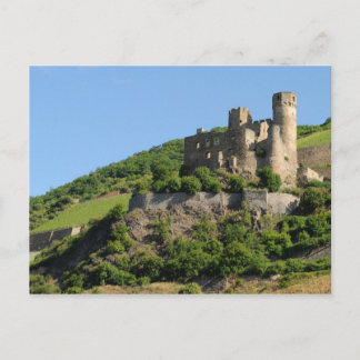 Ehrenfels Castle Ruins - Rhine River - Duitsland Briefkaart