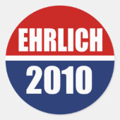 EHRLICH 2010 RONDE STICKER (Voorkant)