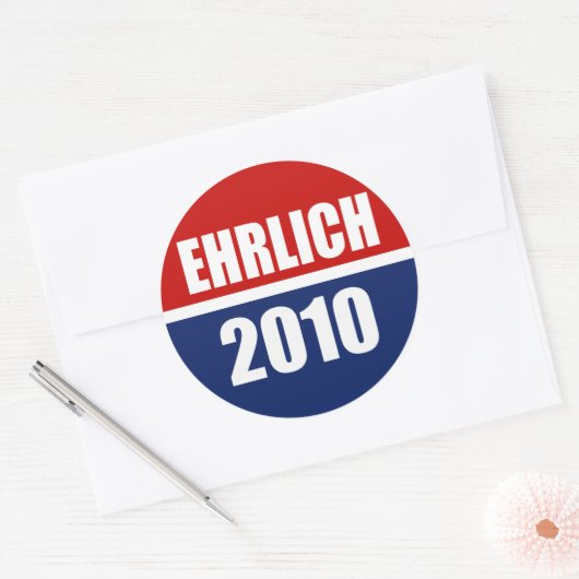 EHRLICH 2010 RONDE STICKER (Envelop)