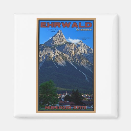 Ehrwald - de Sonnenspitze Magneet (Voorkant)