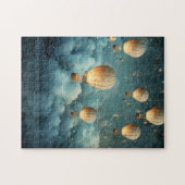 Ehtereal Waterverf heteluchtballonnen Legpuzzel (Horizontaal)