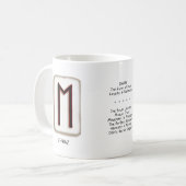 Ehwaz RuneStone Mok (Voorkant links)