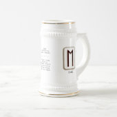 Ehwaz RuneStone Stein Bierpul (Voorkant rechts)