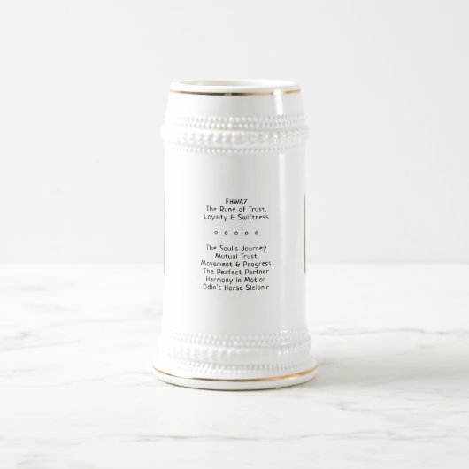 Ehwaz RuneStone Stein Bierpul (Center)