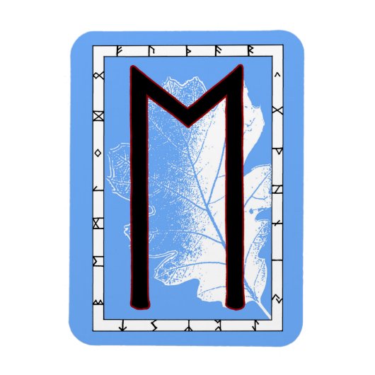 Ehwaz Viking Rune Magnet - Loyalty! Magneet (Verticaal)