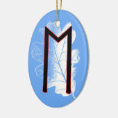Ehwaz Viking Rune Yule Ornament - Loyalty! (Links)