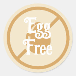 Ei Allergie Ei Gratis Waarschuwing Etiket Voedsel 