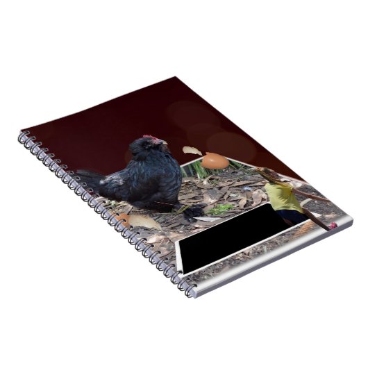 Ei-cellent Feast: Giant Chicken's Pop-Out Ontwerp Notitieboek (Rechterzijde)