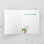 Ei-cellente kippenhanen grap verjaardag kaart (Binnen)