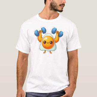 Ei-cercise tijd - Funny Fitness Food Pun T-shirt