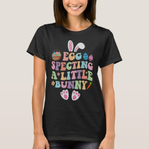 Ei dat een klein konijn verwacht Paas Zwangerschap T-shirt