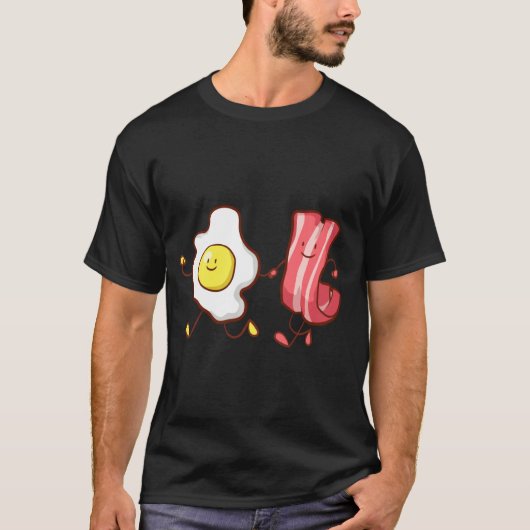 Ei en Bacon Breakfast T-shirt (Voorkant)