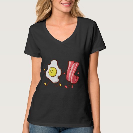 Ei en Bacon Breakfast T-shirt (Voorkant)