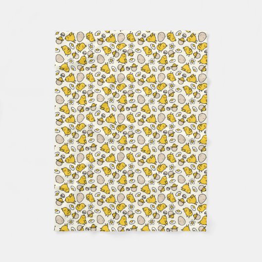 Ei en kuiken fleece deken (Voorkant)