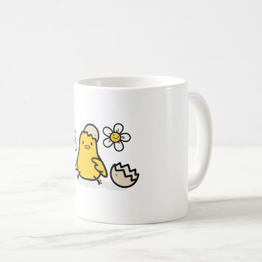 Ei en kuiken koffiemok (Voorkant rechts)