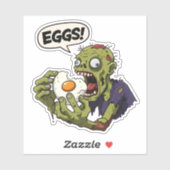 Ei Eten Zombie Sticker (Vel)