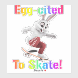 Ei-gedreven om te Skaten – Grappig Skateboarden me Sticker