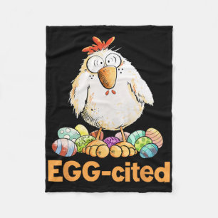 Ei-geniaal grappig Pasen kip ontwerp  Fleece Deken