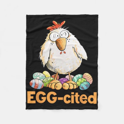 Ei-geniaal grappig Pasen kip ontwerp Fleece Deken (Voorkant)