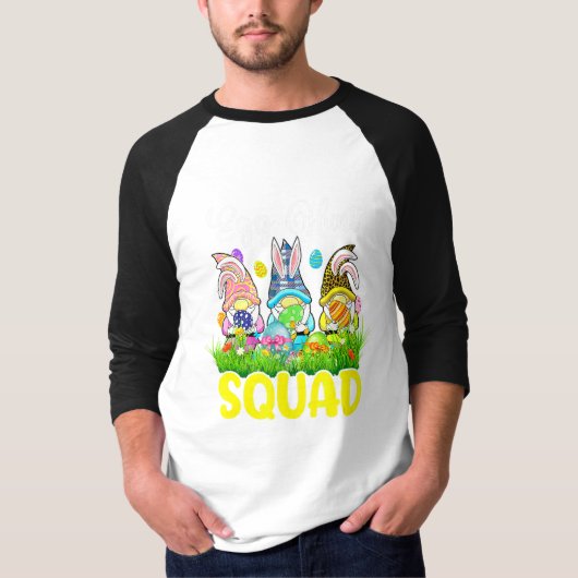 Ei Hunt Squad Gnomen Paasdag Konijn 4 T-shirt (Voorkant)