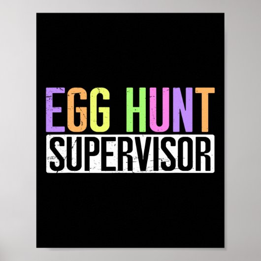 Ei Hunt Supervisor - Ei Jacht Partij Mam Pap Ad Poster (Voorkant)