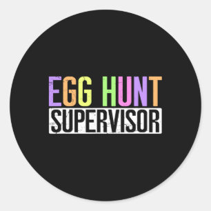 Ei Hunt Supervisor - Ei Jacht Partij Mam Pap Ad Ronde Sticker
