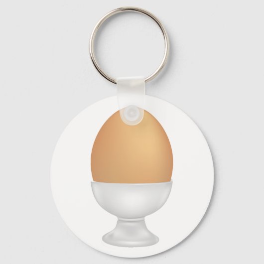 Ei in een beker Sleutelhanger (Voorkant)