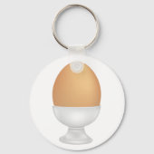 Ei in een beker Sleutelhanger (Achterkant)