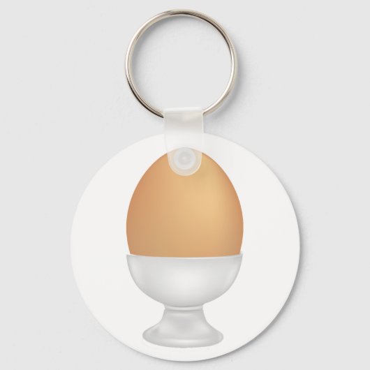 Ei in een beker Sleutelhanger (Achterkant)